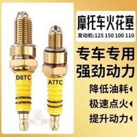 Vàng xe máy cực Ba móng Iridium vàng Spark Plug 100/125/150 Bend Beam Scooter Hỏa Chủy