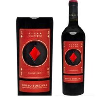 Vang Ý 4 Cento Toscana IGT ( Át rô) 13% vol 750ml