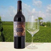 Vang Ý Parelli Rocca Rosso Puglia Negroamaro & Malvasia Nera 750ml x 6 chai với 14%vol nhập khẩu
