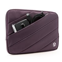 Vangoddy Shock Absorbent Carrying Quilted Sleeve Purple Travel Case for Fujitsu Lifebook 11.3 inch 12.5 inch Laptop Tablets