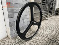 Vành 3 đao Nhôm 3,5cm có sống - Fixed Gear - Bánh Trước - PCH (chiếc)