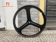 Vành 3 đao Nhôm 3,5cm có sống - Fixed Gear - Bánh Trước - PCH - chiếc