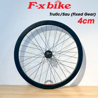 Vành Bánh Xe Đạp Fixed Gear F-x Bike - Sử Dụng Hub Legend Siêu Trớn - Vành Cao 4cm Cực Khỏe Khoắn