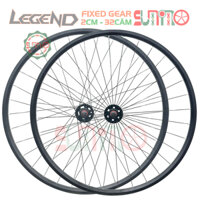 Vành bộ 2cm xe đạp FIXED GEAR  màu đen
