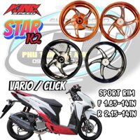 VÀNH MÂM ĐÚC CNC KINGSPEED VARIO /CLICK125/ PCX150 [ NGÔI SAO]