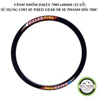 Vành nhôm không nan hoa xe đạp DALEX 700Cx40mm 32 lỗ (cho Fixed Gear, Road)