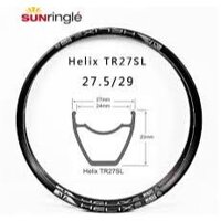 Vành, niềng xe đạp Sun Helix TR27