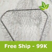 Vành vợt vớt cá inox loại to hàng chuẩn