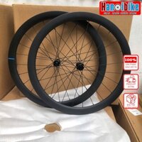 Vành Xe Đạp Road Carbon SHIMANO C46 phanh đĩa thả - Đen nhám - 46mm (24-24 nan) (Cặp)