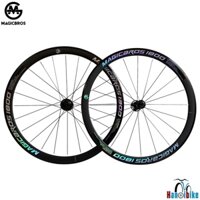 Vành xe đạp road nhôm Magicbros 1800 phanh má phanh vành hub nhôm Magicbros 40mm