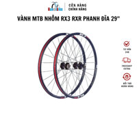 Vành xe đạp thể thao MTB nhôm RX3 RXR Phanh đĩa 6 ốc - May ơ nhôm bọc carbon đen - 29 inchs