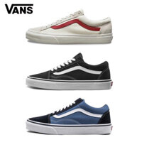 Vans Cũ skol Cổ Điển Thấp Top Của Phụ Nữ Giày Thể Thao Màu Đen Màu Đỏ Và Màu Xanh Giày Cho Nam Giới Phụ Nữ
