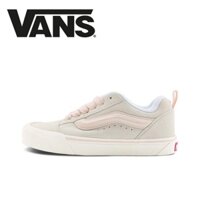 VANS Giày  Knu Skool Da Trắng Hồng Thấp Phụ Nữ Vn0009qcpnk