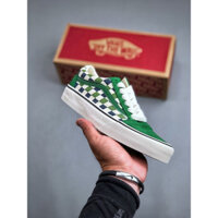 Vans Old Skool Giày vải cổ điển màu đen/xanh Giày thể thao cổ điển thấp giày thường 35-44