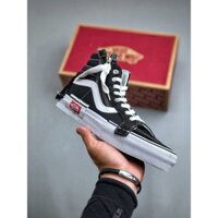 Vans SK8-Hi Đen trắng retro graffiti nam nữ giày trượt ván thông thường 35-44