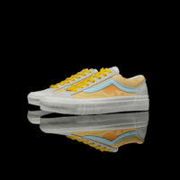 Vans Style 36 Chín Hệ Thống Muối Biển Phô Mai Mặt Dây Chuyền Dễ Thương Túi Quà Tặng Thấp Top Giày Ban Unisex Trắng Xanh Vàng