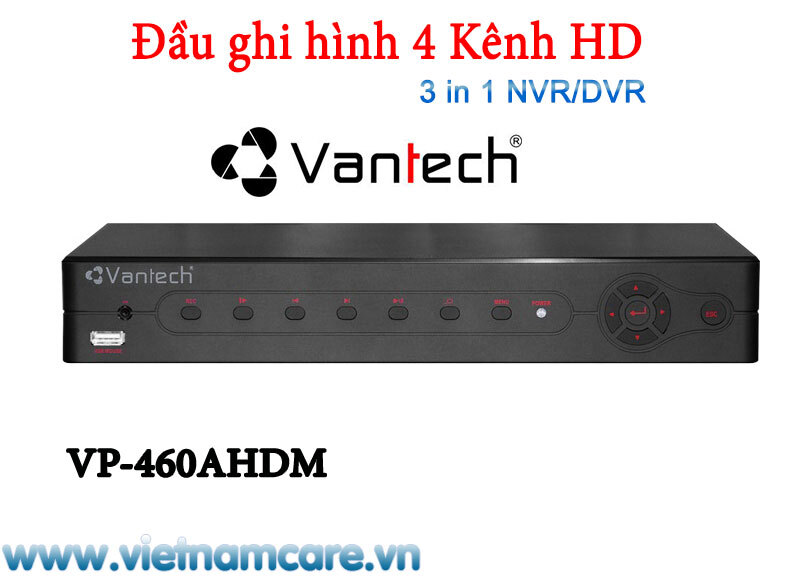 Đầu ghi AHD 4 kênh Vantech VP-460AHDM