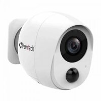 VANTECH VP-B7300PIR, camera wifi 2.0 Megapixel, hỗ trợ thẻ nhớ 128gb, Hỗ trợ đàm thoại 2 chiều, Tích hợp AI, Tích hợp 2 Pin sạc 18650 -2500mAh
