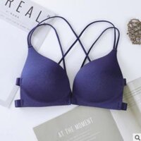 Vanvene Áo Bra  Áo lót  Áo ngực su đúc bàn tay cài trước nâng ngực FREE SIZE A836 có video - Đen