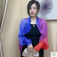 [variety Khăn Choàng] Áo Khoác cardigan chiffon Chống Nắng Dáng Rộng Màu gradient Dễ Phối Đồ Đi Biển Mùa Hè