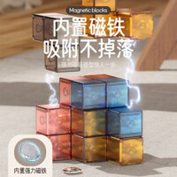 Variety Luban Rubik's Cube Block hút từ tính Soma Đồ chơi phát triển trí tuệ nam và nữ giới ba chiề