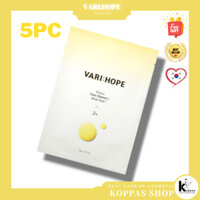 VARIHOPE 8 Days Pure Vitamin C Mask Pack 22g 5pc VARI:HOPE Set 5 Mặt Nạ Vitamin C 8 Ngày Nguyên Chất 22g