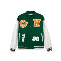 Varsity Jacket OFF WHITE - Áo Khoác Bóng Chày OFF WHITE Phong Cách Nam, Nữ
