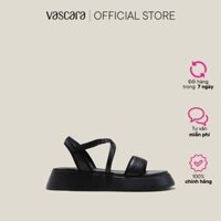 Vascara Giày Sandal Đế Chunky Phối Vân Da Kỳ Đà - SDK 0339