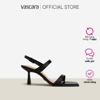 Vascara Giày Sandal Mũi Vuông Nhấn Cạnh Viền Đế - SDN 0744