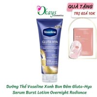 Vaseline thái Kem dưỡng trắng da ban đêm OK212 healthy bright gluta hya overnight radiance repair 330ml- Okays