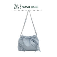 VASO Túi xách bucket dây rút đeo vai đính nơ nhỏ dễ thương thời trang nữ T0005