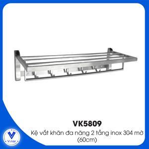 Vắt khăn inox 2 tầng Eco 304-VK5809 60 x 18 x 23 cm