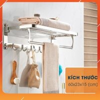 Vắt khăn nhà tắm chất liệu inox 304, kệ để khăn nhà tắm gấp đa năng inox 304 cao cấp