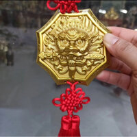 Vật Phẩm Phong Thuỷ Mặt Hổ Phù Ngậm Kiếm Bằng Đồng An Gia Trấn Trạch