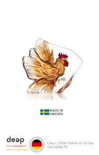 Vật Trang Trí Hình Con Gà Trống Tía Bằng Pha Lê Maleras "Rooster Painted" - 34179 DEEP38 www.yeuhangduc.vn sẵn sàng cho bạn