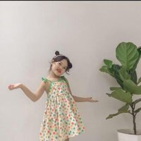 Váy 2 dây chấm bi nhiều màu