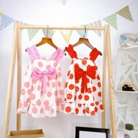 Váy 2 dây chấm bi