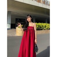 váy 2 dây maxi dài đi biển