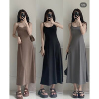 Váy 2 dây ôm body chất tăm lạnh tôn dáng MaiA vayhaiday255 P0K32