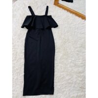 váy 2 dây ôm body chất umi dày dặn bèo ngực