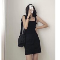 VÁY 2 DÂY ÔM BODY ĐEN