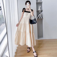 váy 2day  váy bầu bigsize 40-100kg Dáng dài đi biển váy bầu mùa hè