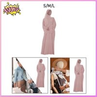 Váy Abaya có mũ trùm đầu có khăn trùm đầu dài tay Váy thanh lịch