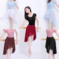 Váy Ba Lê Nữ Người Lớn Dài Quấn Voan Váy Ballet Tutu Trượt Váy Có Thể Điều Chỉnh Khóa Ballerina Khiêu Vũ Mặc