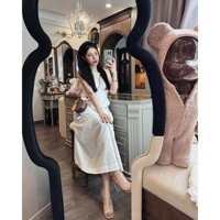 váy ba lỗ trắng dáng dài