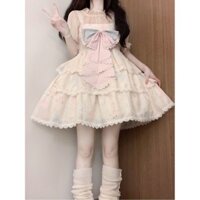 Váy ba mảnh JSK hàng ngày kiểu lolita, váy công chúa bánh ngọt I250
