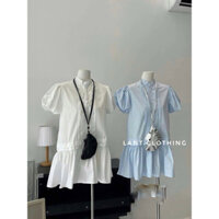 váy baby doll cúc bọc xinh