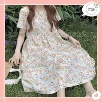 Váy baby doll hoa nhí dáng dài Ulzzang style
