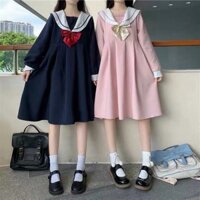 Váy babydoll thuỷ thủ (có kèm nơ)