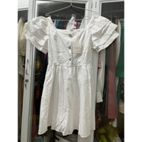 Váy babydoll trắng dễ thương thích hợp cho cô nàng dễ thương newtag